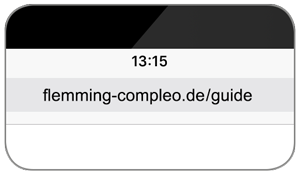 Flemming Compleo Guide auf dem Home-Bildschirm